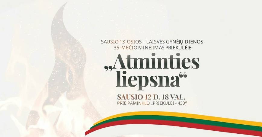 Laisvės gynėjų dienos 35-mečio minėjimas Priekulėje