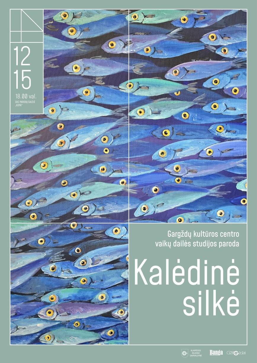 GKC vaikų dailės studijos paroda „Kalėdinė silkė“