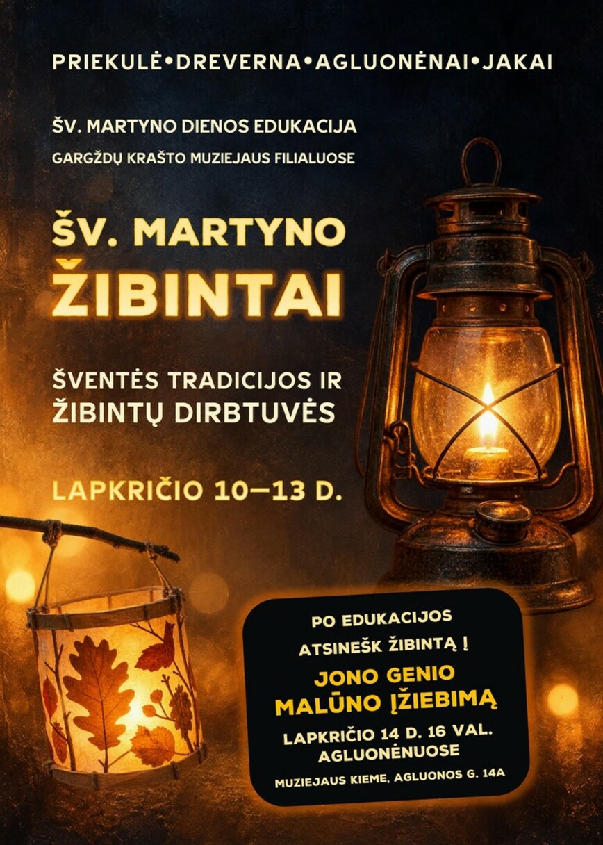 Šv. Martyno dienai skirtos edukacijos ir renginiai