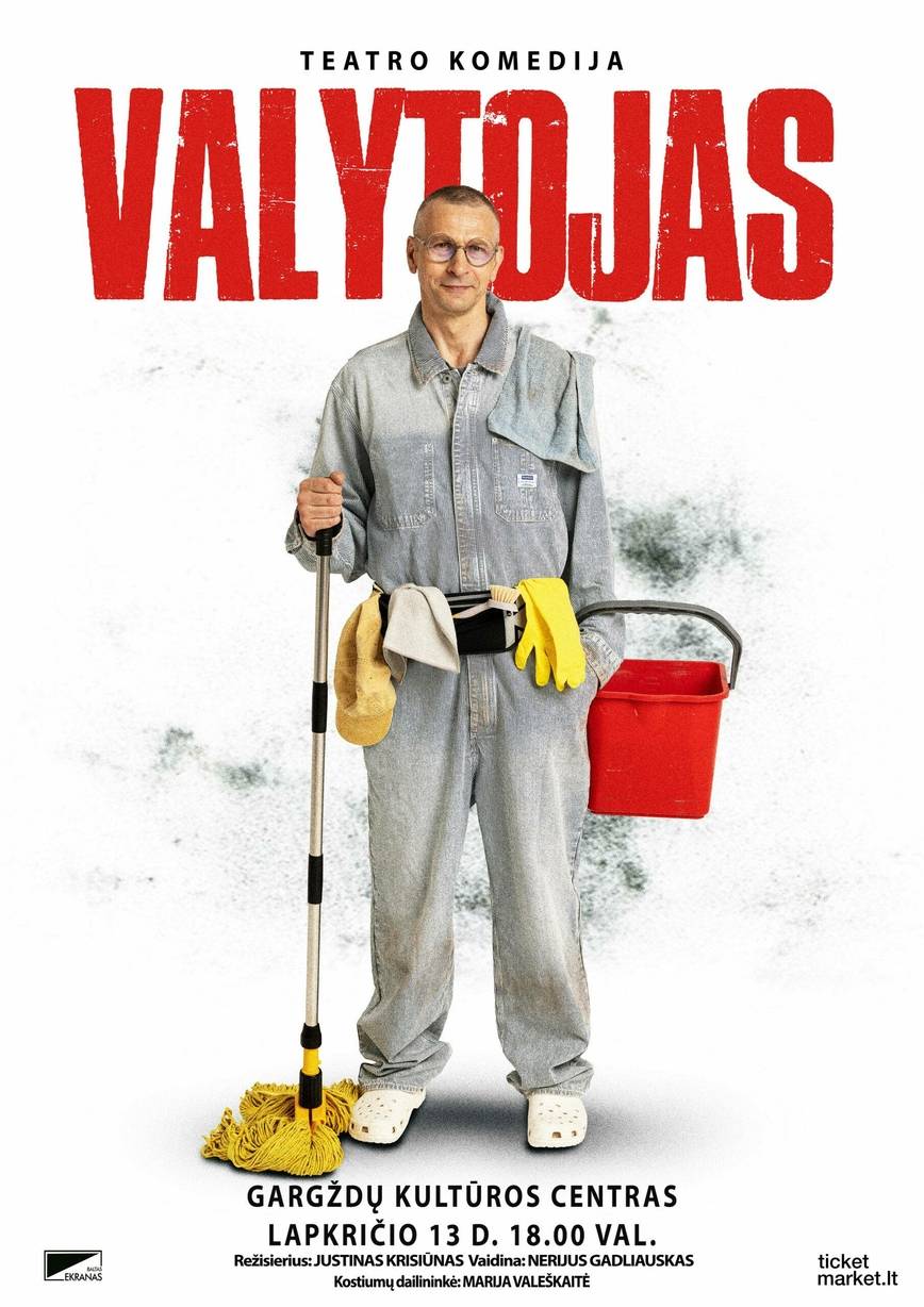 PREMJERA! Teatro komedija „Valytojas“