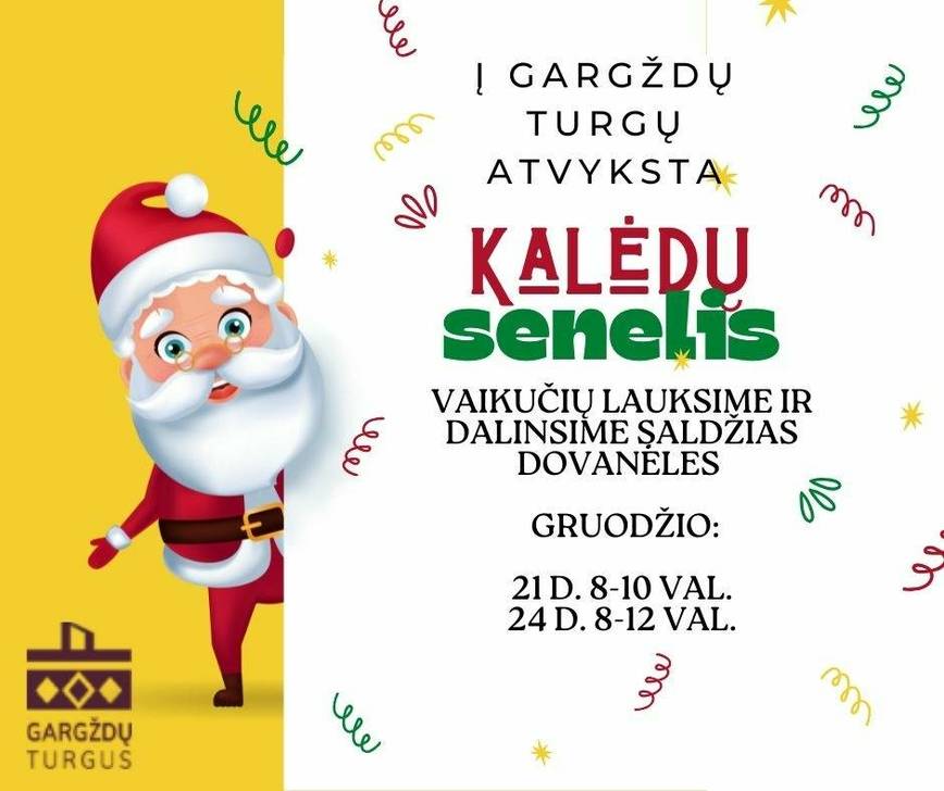 Kalėdų senelis Gargždų turguje