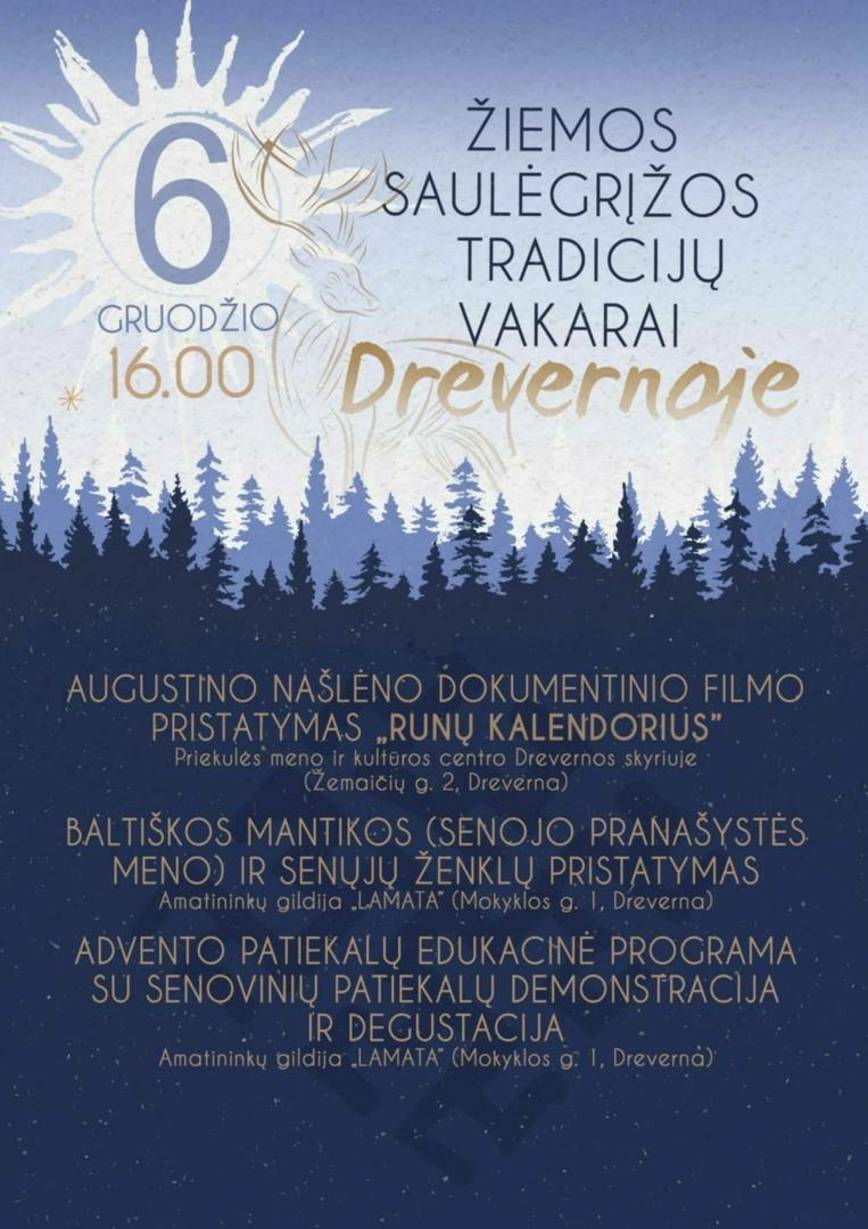 Žiemos saulėgrįžos tradicijų vakarai Drevernoje