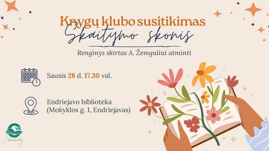 Endriejavo knygų klubo „Skaitymo skonis“ susitikimas