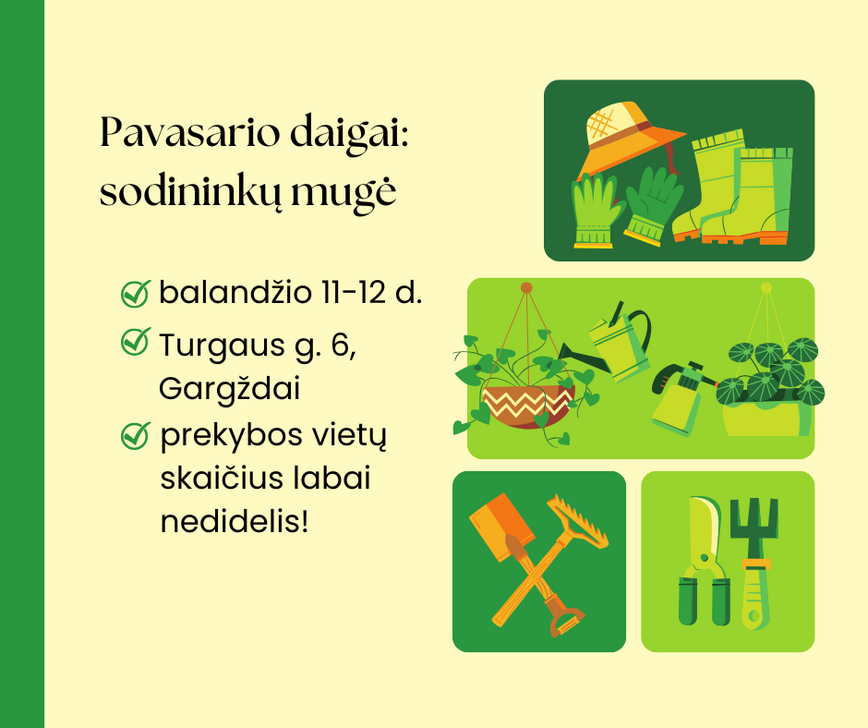 Pavasario daigai: sodininkų mugė