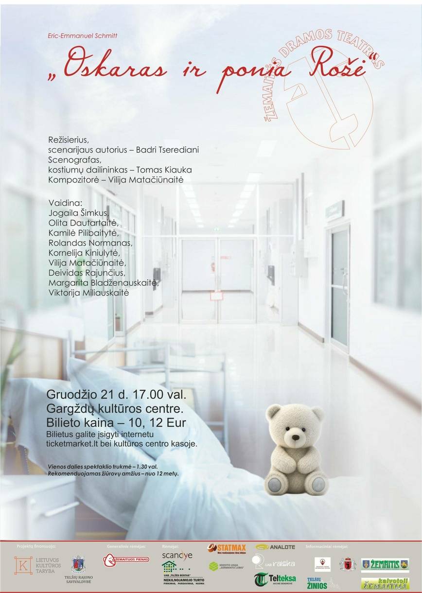 Spektaklis „Oskaras ir ponia Rožė”
