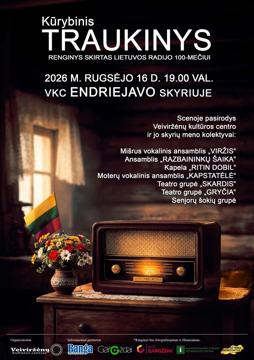 Lietuvos radijo 100-mečiui skirtas teatralizuotas renginys „Kūrybinis traukinys“ Endriejave