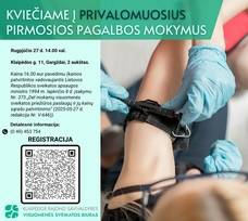 Privalomieji pirmosios pagalbos mokymai