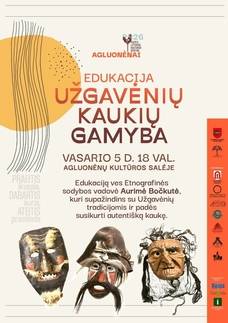 Edukacija „Užgavėnių kaukių gamyba“