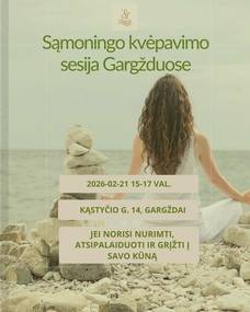Sąmoningo kvėpavimo sesija Gargžduose