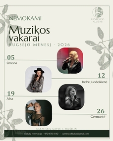 Muzikos vakarai Užmiesčio klube