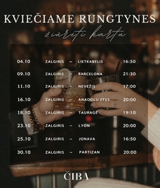 KREPŠINIO ŽIŪRĖJIMO VAKARAI ČIBOJE