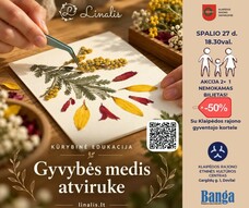 Dirbtuvėlės/kūrybinė edukacija „Gyvybės medis atviruke“
