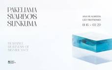 Anos de Almeida ir Leo Trotsenko paroda „Pakeliama svarbos sunkuma“ 