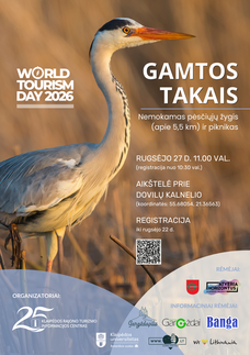 Nemokamas pėsčiųjų žygis „Gamtos takais“