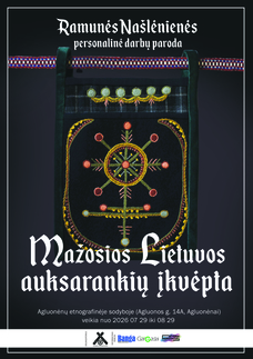 Ramunės Našlėnienės personalinių darbų parodoje „Mažosios Lietuvos auksarankių įkvėpta“