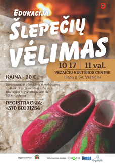 Šlepečių vėlimo edukacija Vėžaičiuose