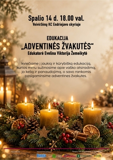 Edukacija „Adventinės žvakutės“