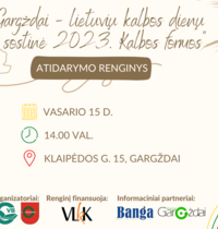 Gargždai - lietuvių kalbos dienų sostinė 2023. Kalbos formos