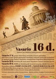 Vasario 16-osios minėjimas Veiviržėnuose