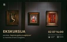 Ekskursija su menininku Ernestu Žvaigždinu parodoje „Septynių spalvų žvaigždynas“ 