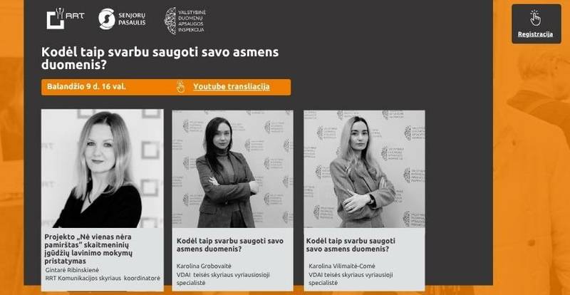 Senjorų pasaulis: Kodėl taip svarbu saugoti savo asmens duomenis?