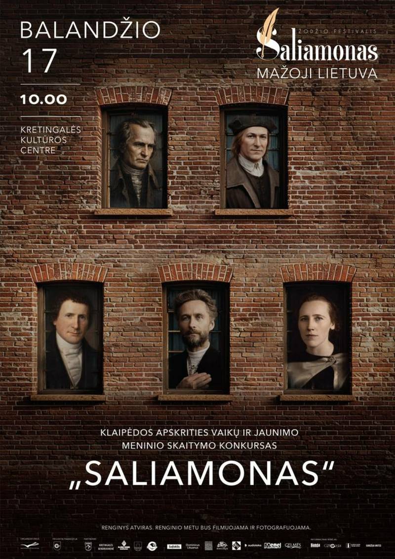 Žodžio festivalis SALIAMONAS. MAŽOJI LIETUVA Klaipėdos apskrities vaikų ir jaunimo meninio skaitymo konkursas