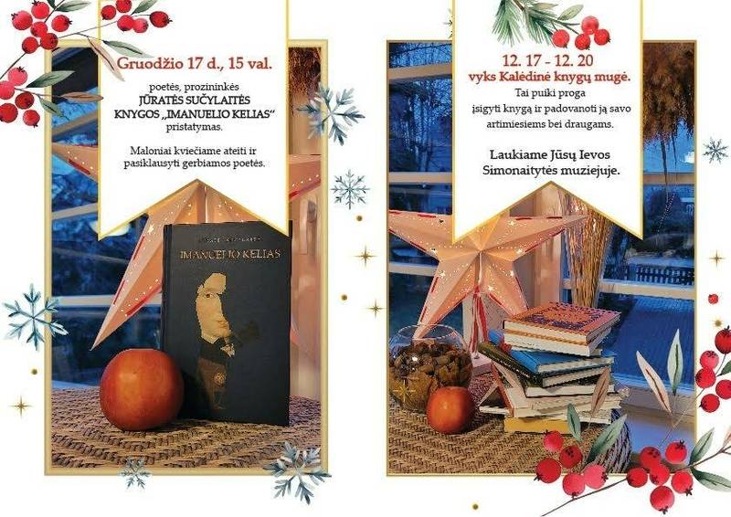 Poetės, prozininkės Jūratės Sučylaitės istorinio romano „Imanuelio kelias“ pristatymas