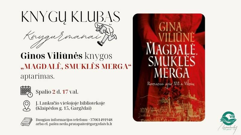 Knygų klubo „KNYGURMANAI“ susitikimas, Valérie Perrin knyga „Vanduo kapinių gėlėms“