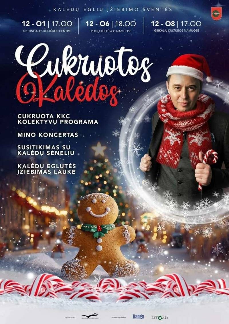 Kalėdų eglės įžiebimo šventė „Cukruotos kalėdos”