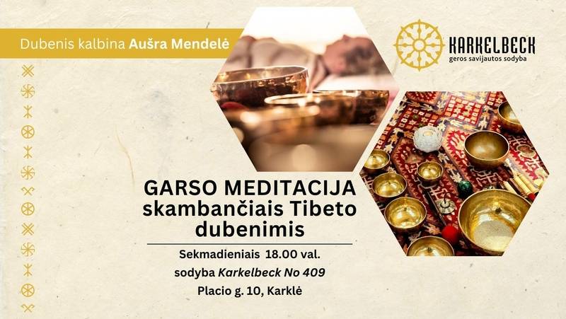 Sound meditation with singing Tibetan bowls