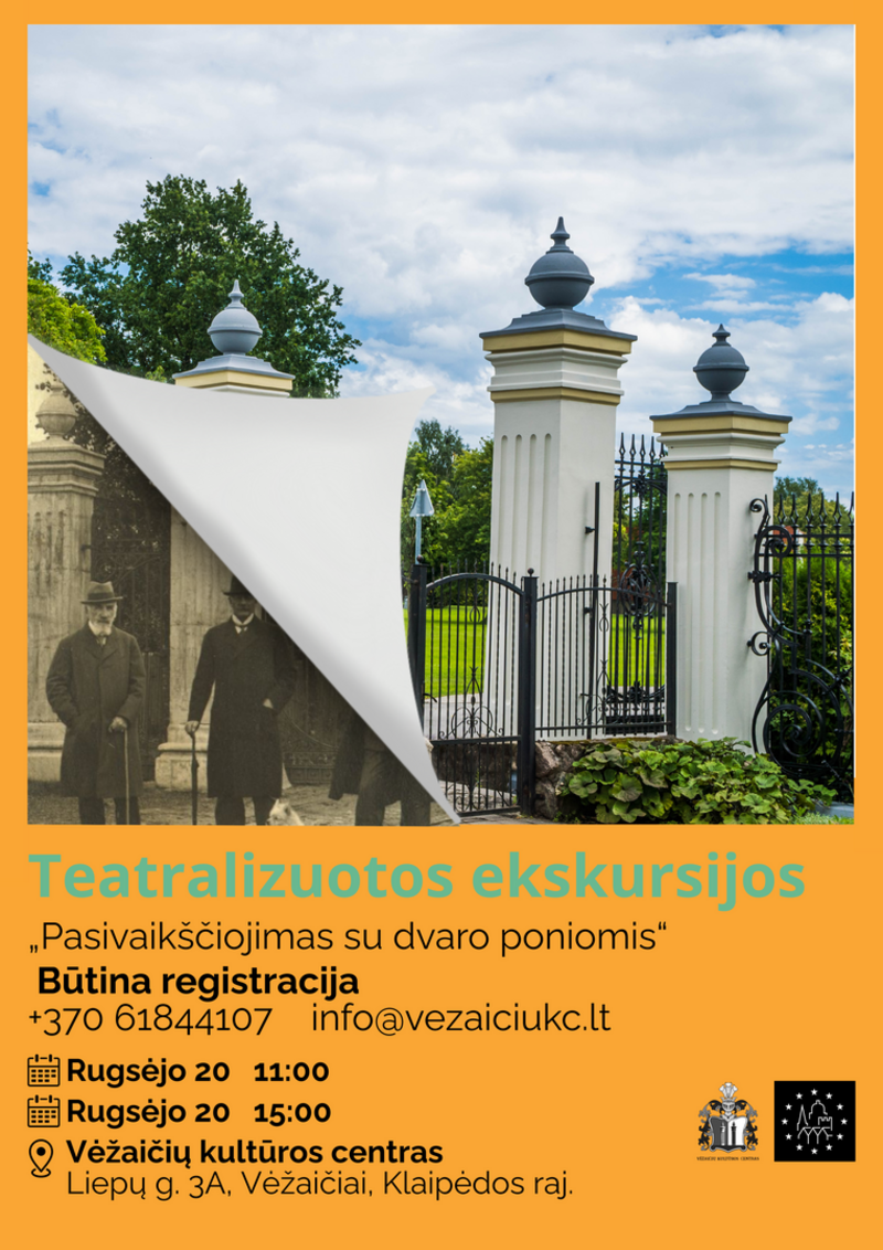 Teatralizuotos ekskursijos „Pasivaikščiojimas su dvaro poniomis“