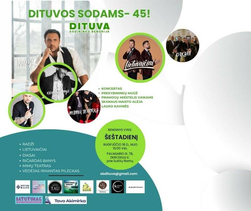 Dituvos sodams - 45!
