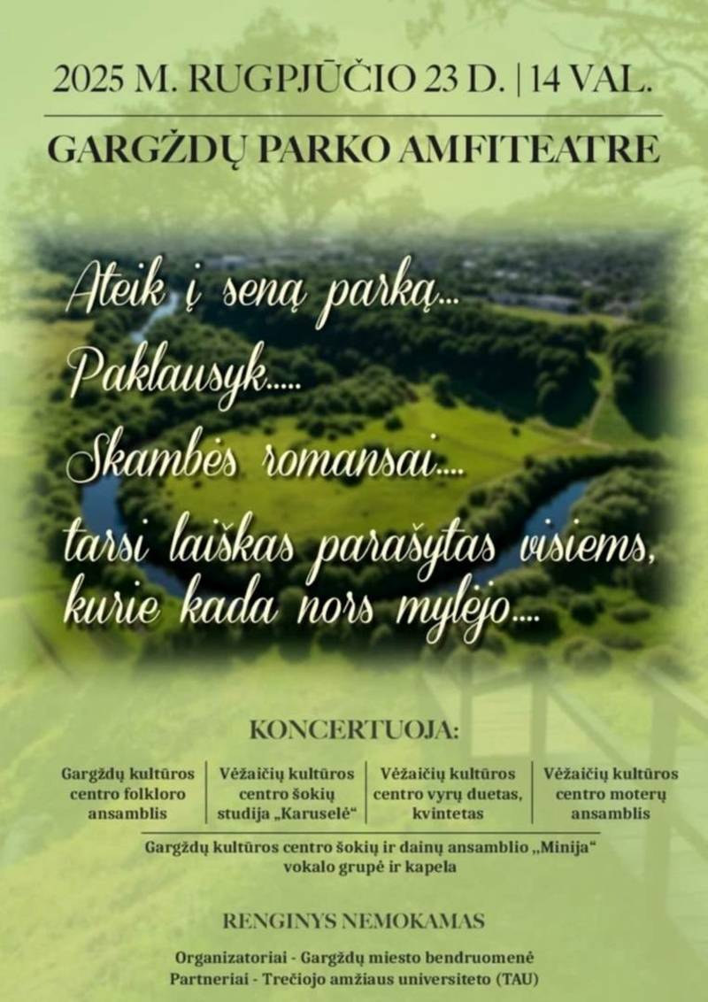 Koncertas Gargždų parko amfiteatre