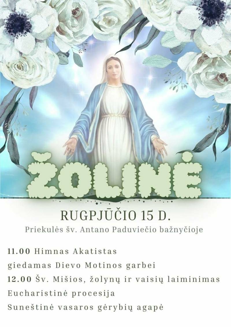 Žolinės Priekulės Šv. Antano Paduviečio bažnyčioje