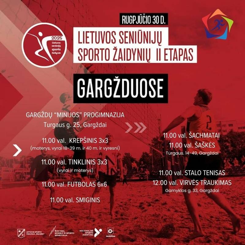 Lietuvos seniūnijų sporto žaidynių II etapas Gargžduose