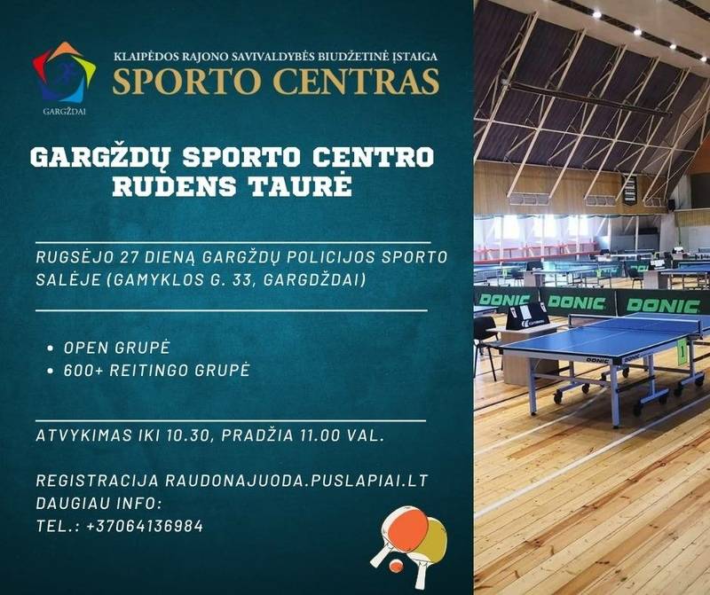 Gargždų sporto centro rudens taurė