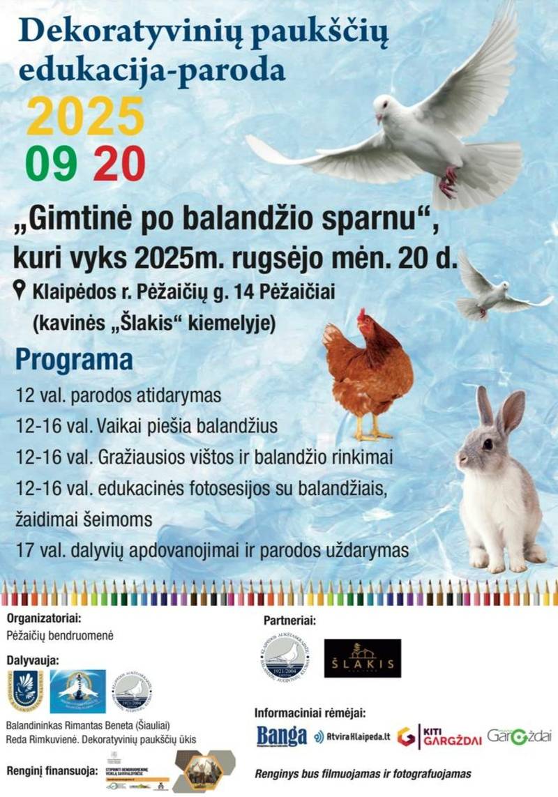 Dekoratyvinių paukščių edukacija-paroda