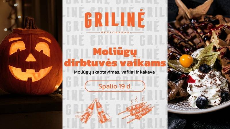 Moliūgų dirbtuvės vaikams Grilinėje