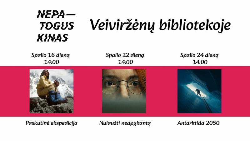 NEPATOGUS KINAS Veiviržėnų bibliotekoje