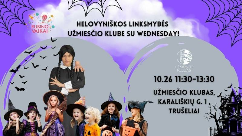 Helovyniškos linksmybės „Užmiesčio klube“ su Wednesday!