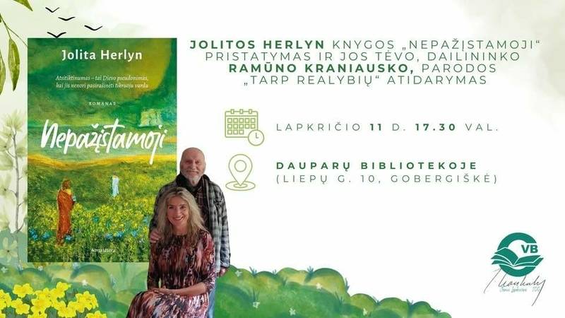 Jolitos Herlyn knygos ir Ramūno Kraniausko parodos pristatymai Dauparuose
