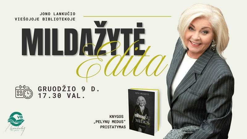 Editos Mildažytės knygos „Pelynų medus“ pristatymas