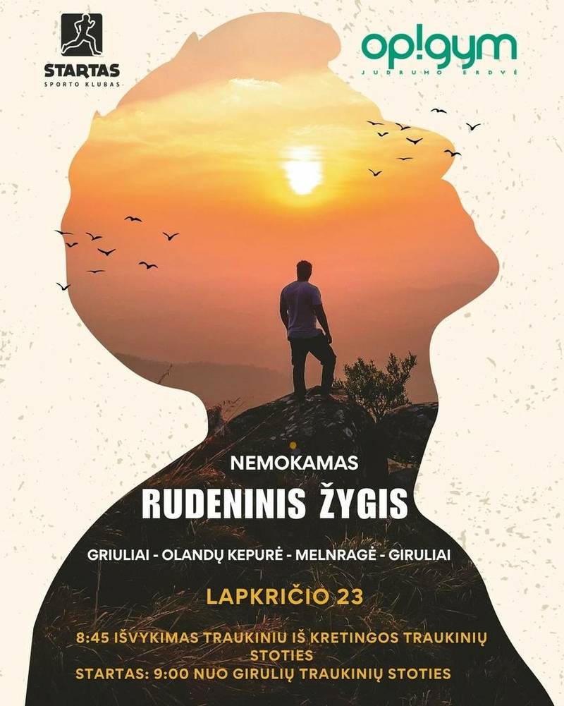 NEMOKAMAS rudeninis žygis Giruliai – Olandų Kepurė – Melnragė – Giruliai (18 km)