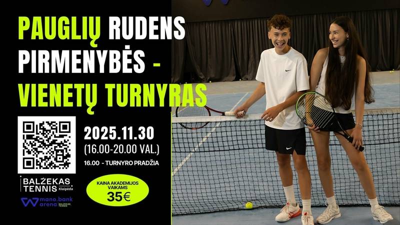 Paauglių rudens pirmenybės - vienetų turnyras