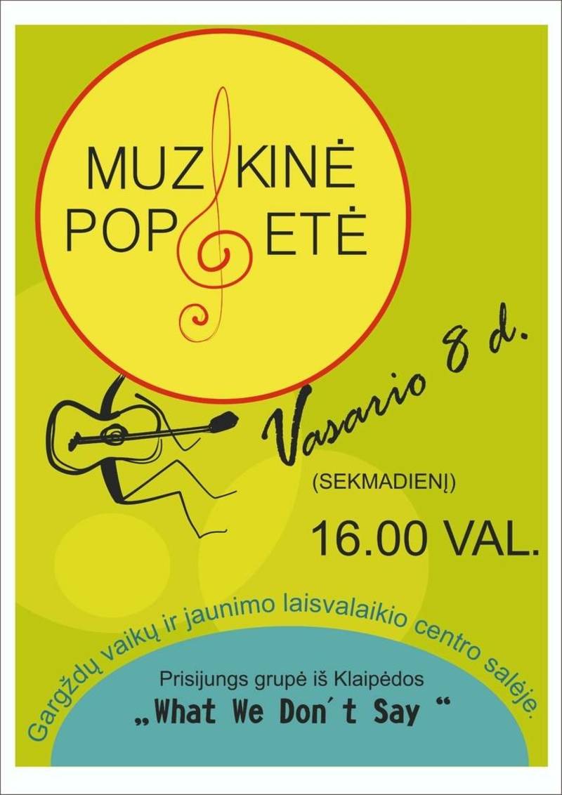 Muzikinė popietė Gargždų vaikų ir jaunimo laisvalaikio centre