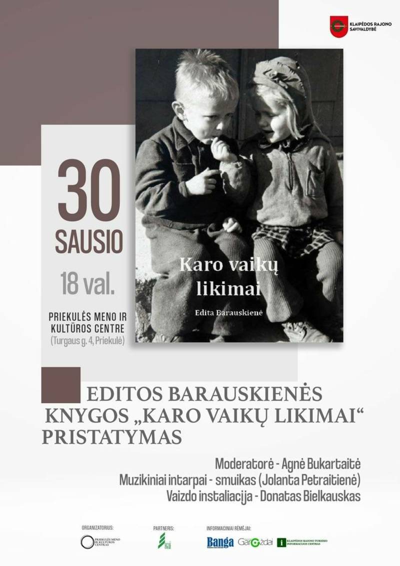 Editos Barauskienės knygos „Karo vaikų likimas“ pristatymas Priekulėje