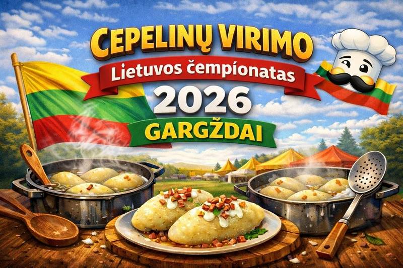 Cepelinų virimo Lietuvos čempionatas 2026 Gargždai