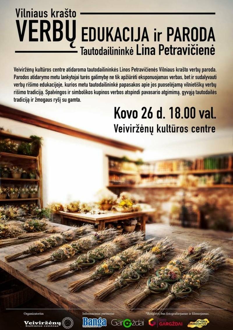 Vilniaus krašto VERBŲ EDUKACIJA IR PARODA