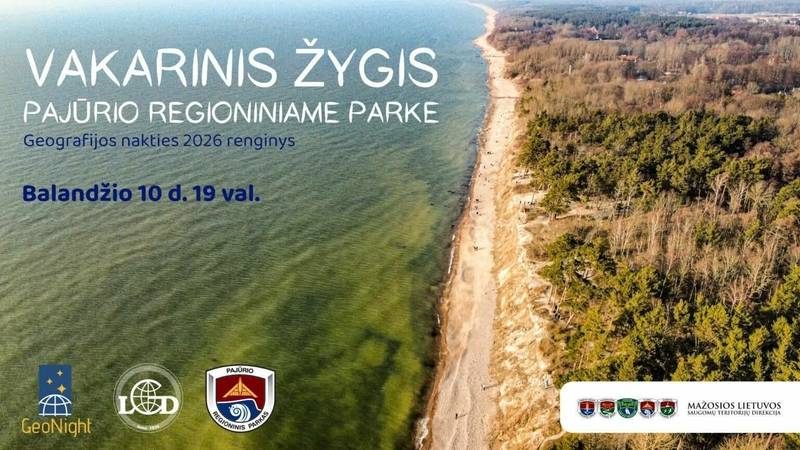 Geografijos nakties žygis Pajūrio regioniniame parke