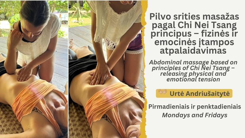 Pilvo srities masažas pagal Chi Nei Tsang principus